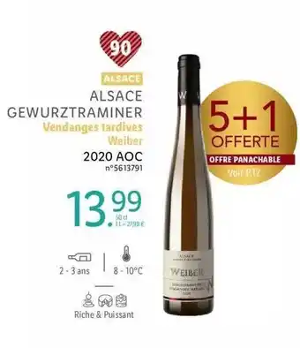 Lidl Alsace gewurztraminer vendanges tardives weiber 2020 aoc offre