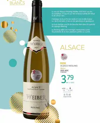 Lidl Alsace riesling weiber 2021 aoc offre