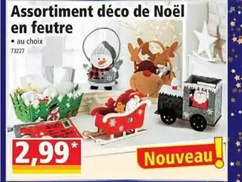 Norma Assortiment déco de noël en feutre offre