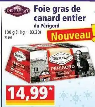 Norma Foie gras de canard entier du périgord delpeyrat offre