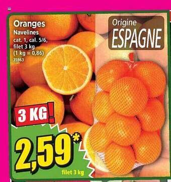 Norma Oranges navelines offre