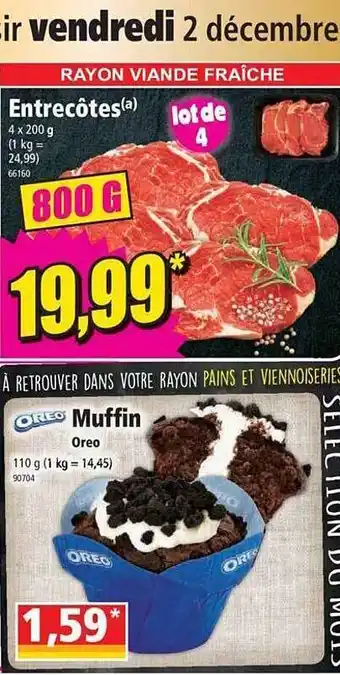 EntrecĂŽtes, muffins oreo