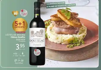 Lidl Bordeaux côtes de bourg château douzillac 2020 aop offre