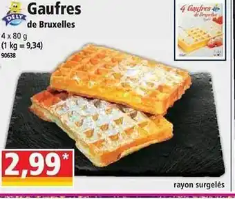 Norma Gaufres de bruxelles dely offre