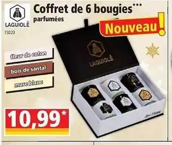 Norma Coffret de 6 bougies parfumées laguiole offre
