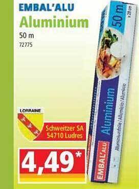 Norma Embal'alu aluminium offre