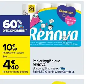 Carrefour Papier Hygienique Renova offre