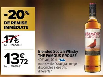 Carrefour Blended Scotch Whisky The Famous Grouse offre