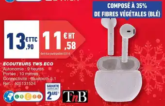 T'nb écouteurs tws eco