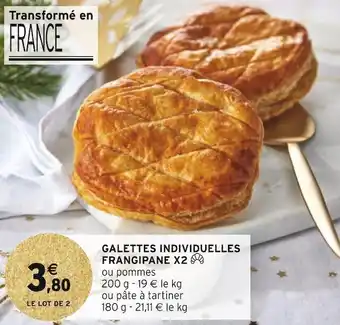 Intermarché Galettes individuelles frangipane x2 ∏ offre