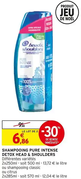 Intermarché Head & shoulders shampooing pure intense detox offre