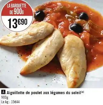 Géant Casino Aiguillette de poulet aux légumes du soleil offre