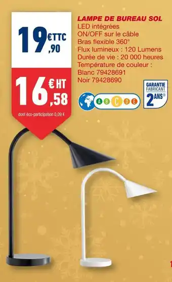 Bureau Vallée Lampe de bureau sol offre