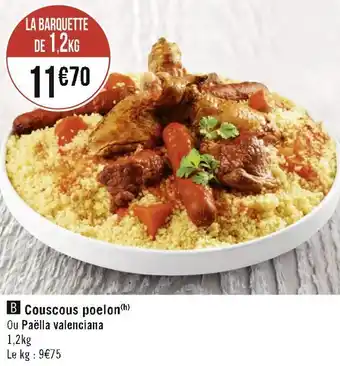 Géant Casino Couscous poelon offre