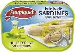 Petit Casino FILETS DE SARDINES SANS ARÊTES HUILE D’OLIVE VIERGE EXTRA offre