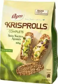 Auchan Bon plan sur la gamme des produits de la marque Krisprolls offre
