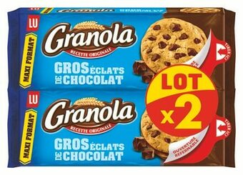 Auchan MAXI COOKIES AU CHOCOLAT AU LAIT GRANOLA offre