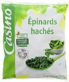 Spar ÉPINARDS HACHÉS SURGELÉS SANS RÉSIDUS DE PESTICIDES offre