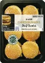 MINI CHEESEBURGERS BOEUF CHAROLAIS CHEDDAR & SAUCE COCKTAIL