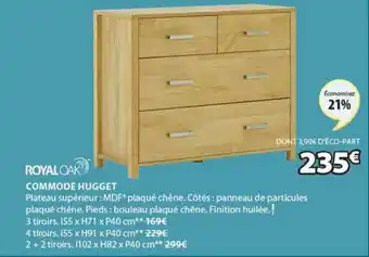 JYSK Commode Hugget Royaloak offre
