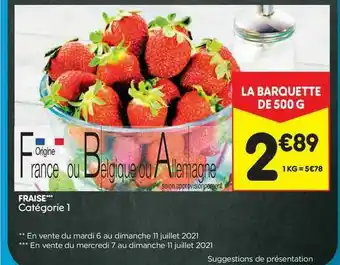 Leader Price Fraise offre