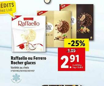 Lidl Raffaello Ou Ferrero Rocher Glaces offre