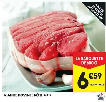 Leader Price Viande Bovine : Rôti offre
