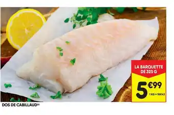 Leader Price Dos De Cabillaud offre