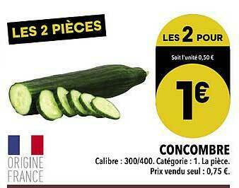 Supeco Concombre offre
