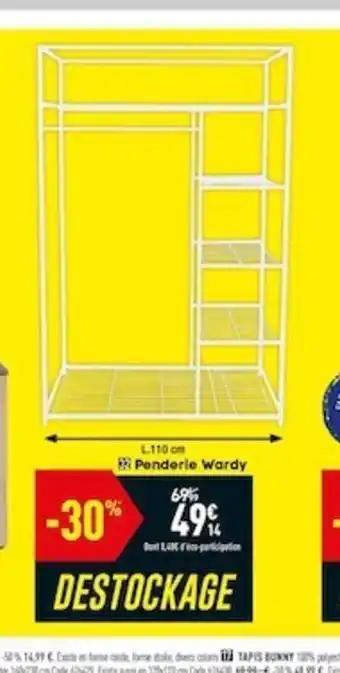 Conforama Penderie Wardy offre