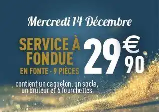 Migros Service a fondue en fonte - 9 pieces offre
