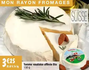 Migros Tomme vaudoise affinée bio offre