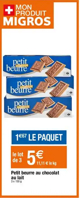 Migros Petit beurre au chocolat au lait offre