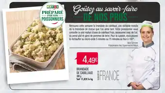 Match Brandade de cabillaud offre