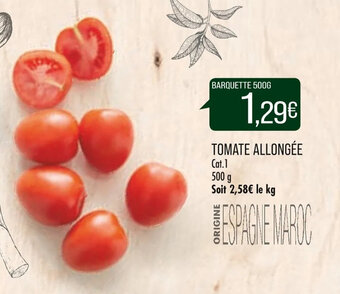 Match Tomate allongée offre