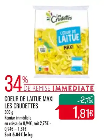 Match Coeur de laitue maxi LES CRUDETTES offre