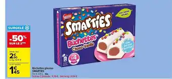 Carrefour Market Bûchettes glacées smarties offre