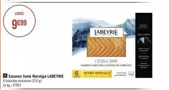 Géant Casino Saumon fumé norvège labeyrie offre