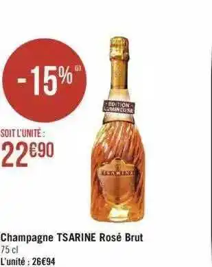 Champagne tsarine rosé brut