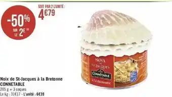 Géant Casino Noix de st-jacques à la bretonne connetable offre