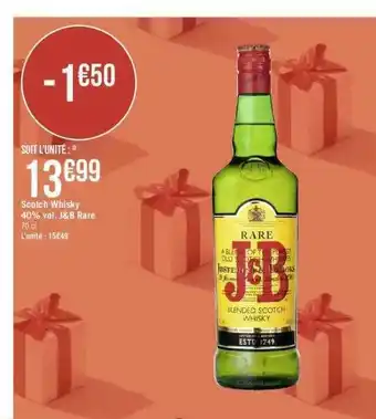 Géant Casino Scotch whisky offre