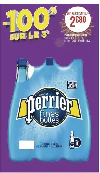 Géant Casino Perrier fines bulles offre