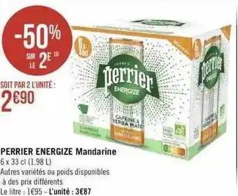 Géant Casino Perrier energize mandarine offre