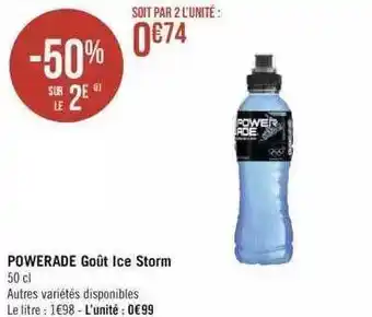 Powerade goût ice storm