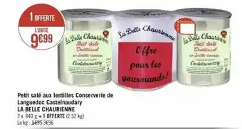 Petit salé aux lentilles conserverie de languedoc castelnaudary la belle chaurienne
