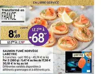Saumon fumé norvège labeyrie