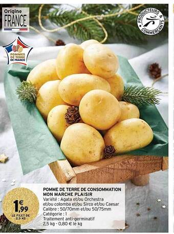 Intermarché Contact Pomme de terre de consommation mon marché plaisir offre
