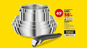 Super U Seb set amovible 6 pièces offre