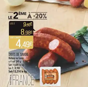 Match Diots de savoie offre