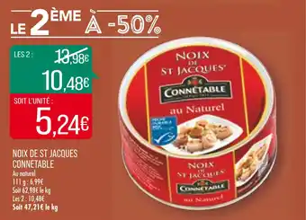 Match Noix de st jacques CONNETABLE offre